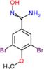 3,5-dibromo-N'-hydroxy-4-methoxybenzenecarboximidamide