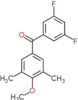 (3,5-difluorophenyl)(4-methoxy-3,5-dimethylphenyl)methanone