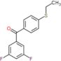 (3,5-difluorophenyl)[4-(ethylsulfanyl)phenyl]methanone