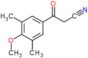 3-(4-methoxy-3,5-dimethyl-phenyl)-3-oxo-propanenitrile