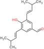 4-hydroxy-3,5-bis[(1E)-3-methylbut-1-en-1-yl]benzaldehyde