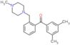 (3,5-dimethylphenyl)-[2-[(4-methylpiperazin-1-yl)methyl]phenyl]methanone