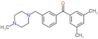 (3,5-dimethylphenyl)-[3-[(4-methylpiperazin-1-yl)methyl]phenyl]methanone