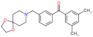 (3,5-dimethylphenyl)-[3-(1,4-dioxa-8-azaspiro[4.5]decan-8-ylmethyl)phenyl]methanone
