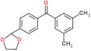 (3,5-dimethylphenyl)-[4-(1,3-dioxolan-2-yl)phenyl]methanone