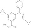 3,6-Dicyclopropyl-1-phenyl-1H-pyrazolo[3,4-b]pyridine-4-carboxylic acid hydrazide