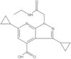 Acido 3,6-diciclopropil-1-[2-(etilamino)-2-ossoetil]-1H-pirazolo[3,4-b]piridina-4-carbossilico