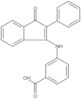 3-[(1-Oxo-2-phenyl-1H-inden-3-yl)amino]benzoic acid