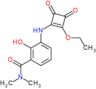 3-[(2-ethoxy-3,4-dioxocyclobut-1-en-1-yl)amino]-2-hydroxy-N,N-dimethylbenzamide