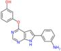 3-{[6-(3-aminophenyl)-7H-pyrrolo[2,3-d]pyrimidin-4-yl]oxy}phenol
