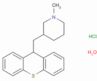 Piperidine, 1-methyl-3-(9H-thioxanthen-9-ylmethyl)-, hydrochloride, hydrate (1:1:1)