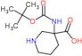 3-(tert-butoxycarbonylamino)piperidine-3-carboxylic acid