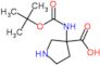 3-[(tert-butoxycarbonyl)amino]pyrrolidine-3-carboxylic acid