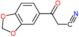 β-Oxo-1,3-benzodioxole-5-propanenitrile