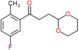 3-(1,3-dioxan-2-yl)-1-(5-fluoro-2-methyl-phenyl)propan-1-one