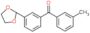 [3-(1,3-dioxolan-2-yl)phenyl]-(m-tolyl)methanone