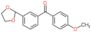 [3-(1,3-dioxolan-2-yl)phenyl]-(4-methoxyphenyl)methanone