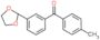 [3-(1,3-dioxolan-2-yl)phenyl]-(p-tolyl)methanone