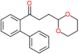 3-(1,3-dioxan-2-yl)-1-(2-phenylphenyl)propan-1-one