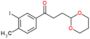 3-(1,3-dioxan-2-yl)-1-(3-iodo-4-methyl-phenyl)propan-1-one