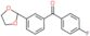 [3-(1,3-dioxolan-2-yl)phenyl]-(4-fluorophenyl)methanone