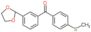 [3-(1,3-dioxolan-2-yl)phenyl]-(4-methylsulfanylphenyl)methanone