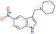 5-Nitro-3-(1-piperidinylmethyl)-1H-indole