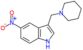 5-nitro-3-(piperidin-1-ylmethyl)-1H-indole