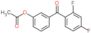 [3-(2,4-difluorobenzoyl)phenyl] acetate