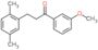 1-Propanone, 3-(2,5-dimethylphenyl)-1-(3-methoxyphenyl)-