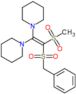 1,1'-[2-(benzylsulfonyl)-2-(methylsulfonyl)ethen-1,1-diyl]dipiperidin