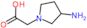 2-(3-aminopyrrolidin-1-yl)acetic acid