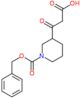 β-Oxo-1-[(phenylmethoxy)carbonyl]-3-piperidinepropanoic acid