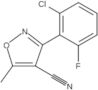 3-(2-chloro-6-fluorophenyl)-5-methylisoxazole-4-carbonitrile