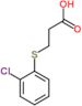 3-[(2-chlorophenyl)sulfanyl]propanoate