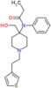 N-{4-(hydroxymethyl)-1-[2-(thiophen-3-yl)ethyl]piperidin-4-yl}-N-phenylpropanamide