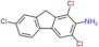 1,3,7-trichloro-9H-fluoren-2-amine