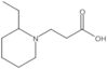 2-Ethyl-1-piperidinepropanoic acid