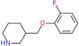 3-[(2-fluorophenoxy)methyl]piperidine