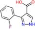 3-(2-fluorophenyl)-1H-pyrazole-4-carboxylic acid