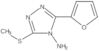 3-(2-Furanyl)-5-(methylthio)-4H-1,2,4-triazol-4-amine
