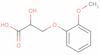 beta-(2-methoxyphenoxy)lactic acid