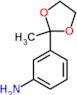 3-(2-methyl-1,3-dioxolan-2-yl)aniline