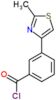 3-(2-methyl-1,3-thiazol-4-yl)benzoyl chloride