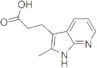 1H-Pyrrolo[2,3-b]pyridine-3-propionic acid, 2-methyl- (8CI)