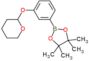 2-[3-(4,4,5,5-tetramethyl-1,3,2-dioxaborolan-2-yl)phenoxy]tetrahydro-2H-pyran