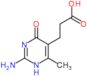 3-(2-amino-6-methyl-4-oxo-1,4-dihydropyrimidin-5-yl)propanoic acid