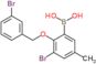 B-[3-Bromo-2-[(3-bromophenyl)methoxy]-5-methylphenyl]boronic acid