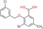 {3-bromo-2-[(3-chlorobenzyl)oxy]-5-methylphenyl}boronic acid