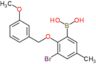 {3-bromo-2-[(3-methoxybenzyl)oxy]-5-methylphenyl}boronic acid
